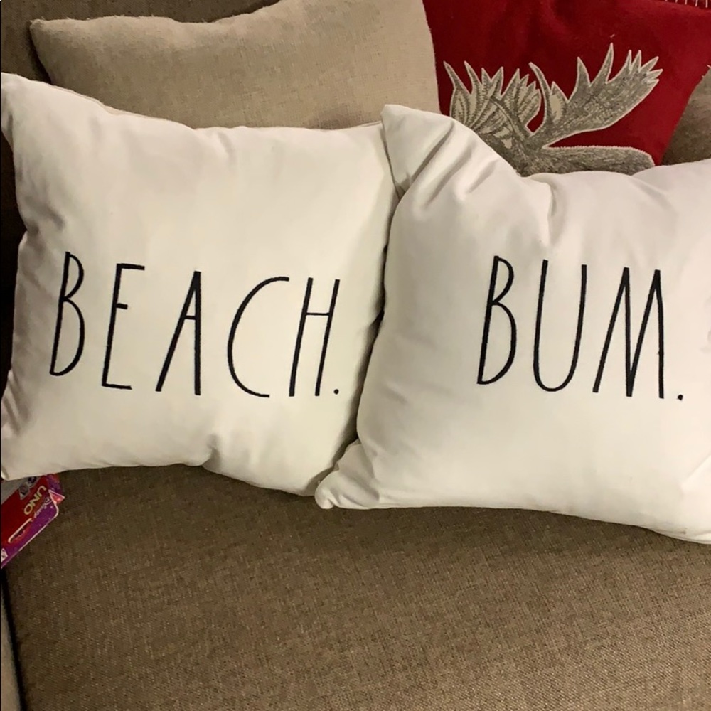 Beach bum rae Dunn pillows